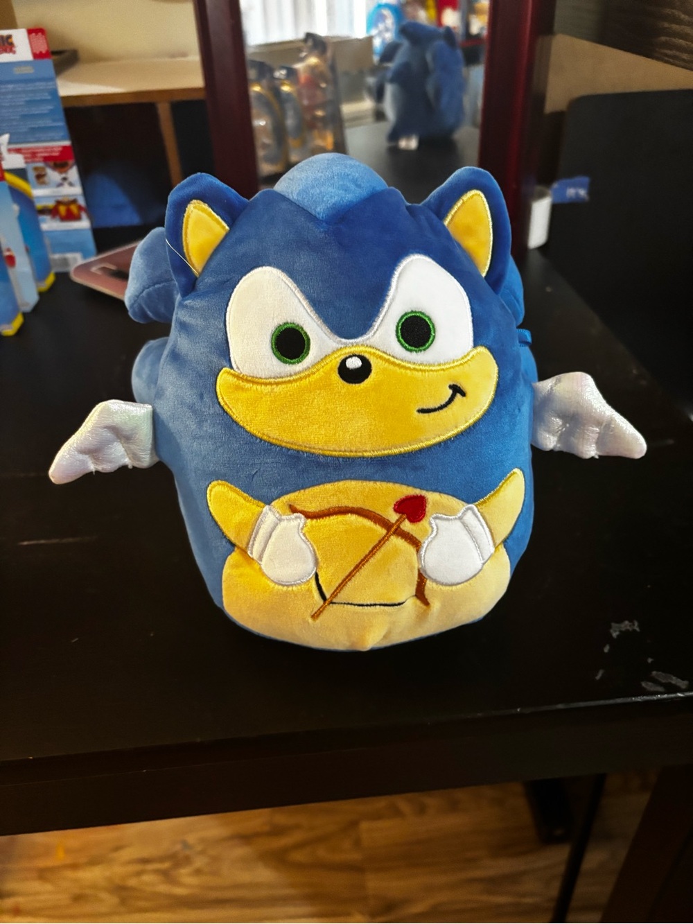 Small Squishmallows Sonic the Hedgehog Dressed as Cupid Target Exclusive plush